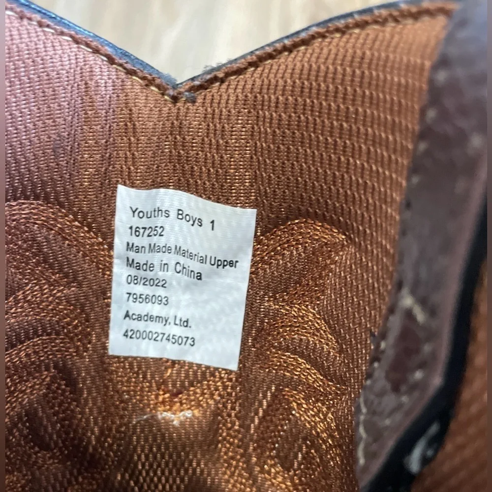Magellan Outdoors Kids' Ace PSGS Western Boots Size 1 EUC
